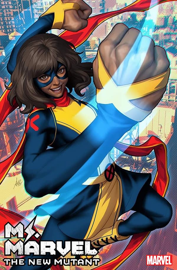 Cover image for MS. MARVEL: THE NEW MUTANT 1 ARTGERM VARIANT