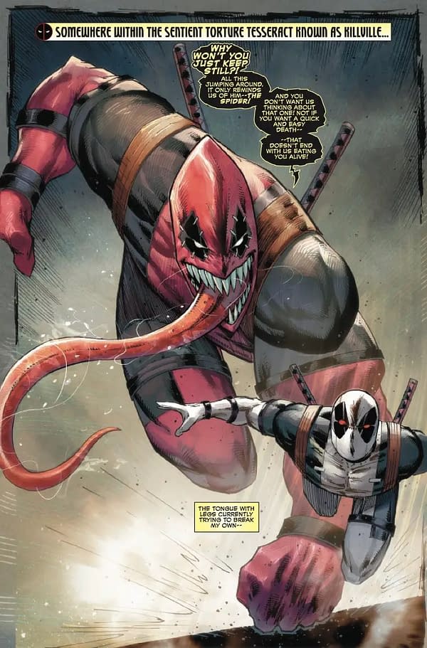 Interior preview page from DEADPOOL: BADDER BLOOD #3 ROB LIEFELD COVER