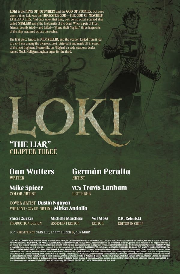 Interior preview page from LOKI #3 DUSTIN NGUYEN COVER