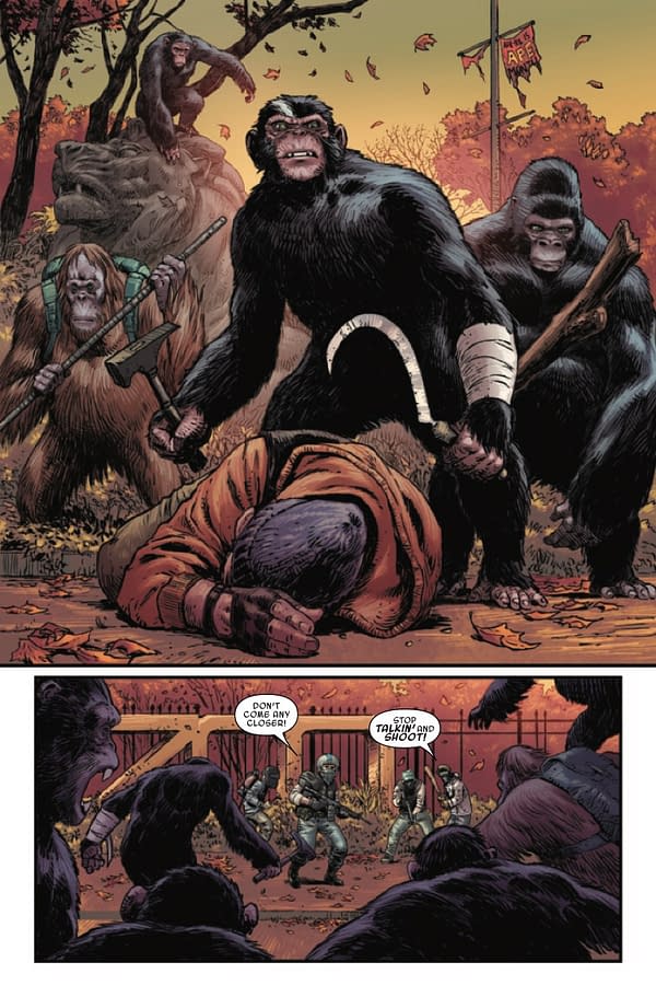 Interior preview page from PLANET OF THE APES #5 JOSHUA CASSARA COVER