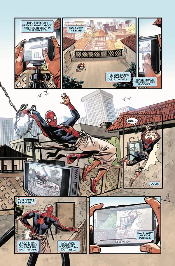 Interior preview page from SPIDER-MAN INDIA #3 ADAM KUBERT COVER