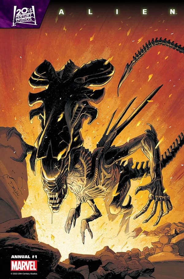 Cover image for ALIEN ANNUAL #1 DECLAN SHALVEY COVER