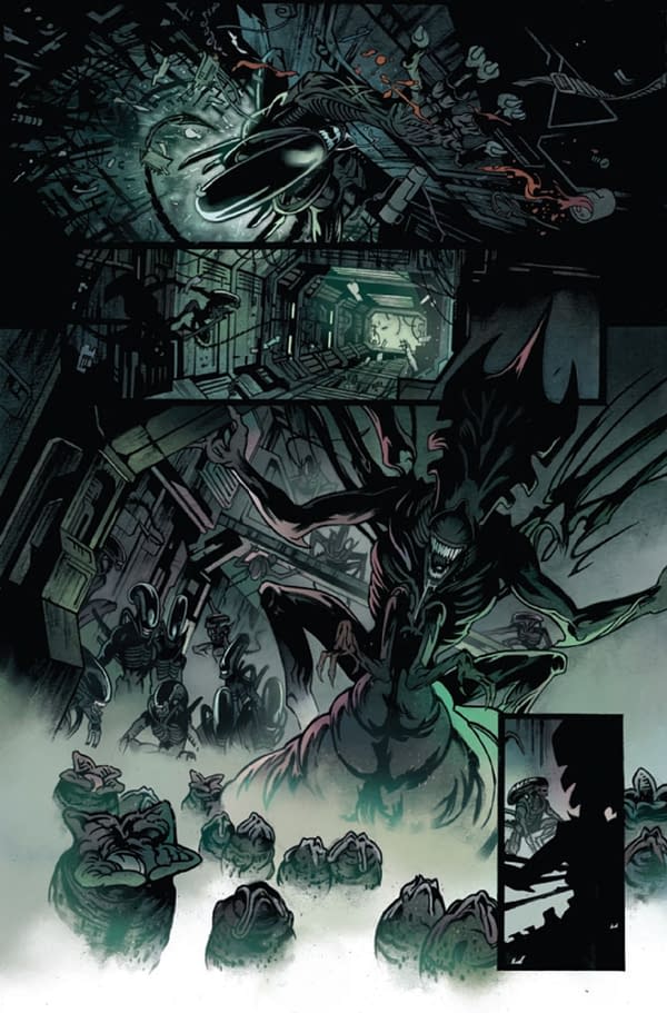 Interior preview page from ALIEN ANNUAL #1 DECLAN SHALVEY COVER