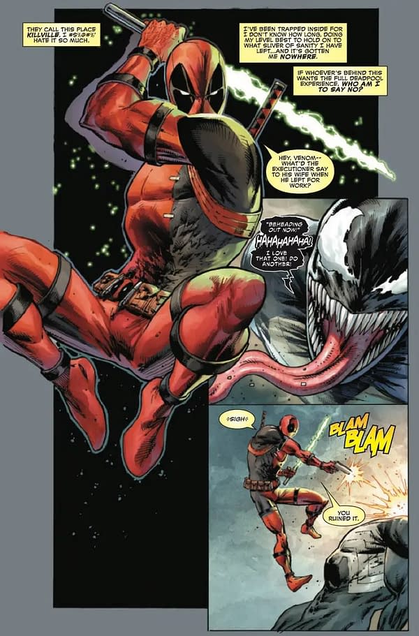 Interior preview page from DEADPOOL: BADDER BLOOD #4 ROB LIEFELD COVER