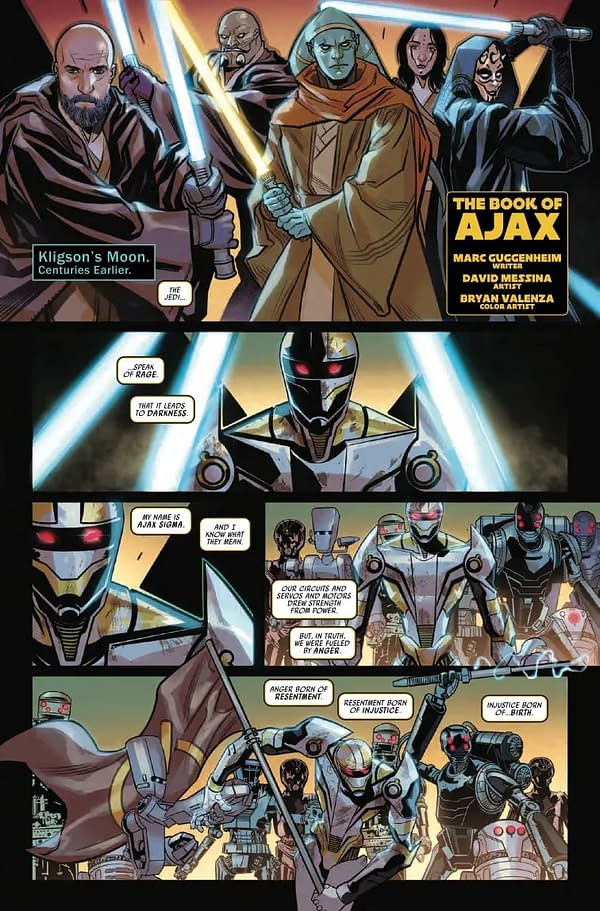 Interior preview page from STAR WARS: DARK DROIDS - D-SQUAD #1 AARON KUDER COVER