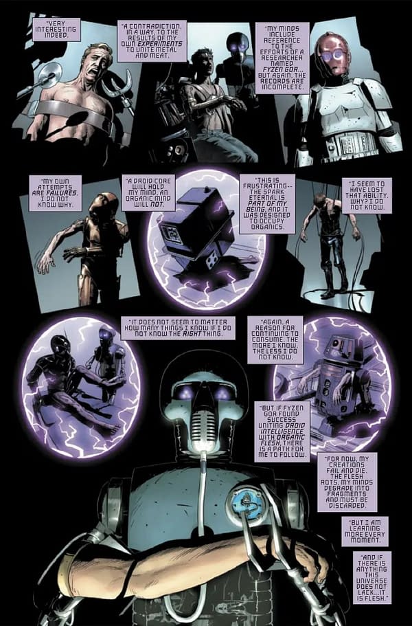 Interior preview page from STAR WARS: DARK DROIDS #2 LEINIL YU COVER