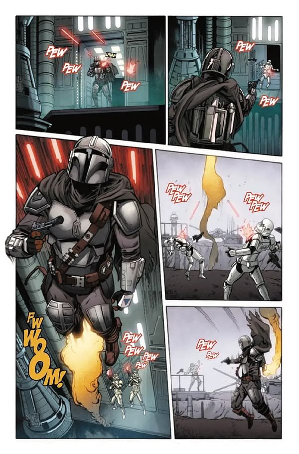 Interior preview page from STAR WARS: THE MANDALORIAN SEASON 2 #4 GIUSEPPE CAMUNCOLI COVER