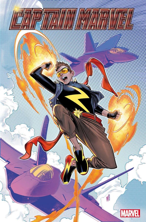 Cover image for CAPTAIN MARVEL 1 PACO MEDINA NEW CHAMPIONS VARIANT
