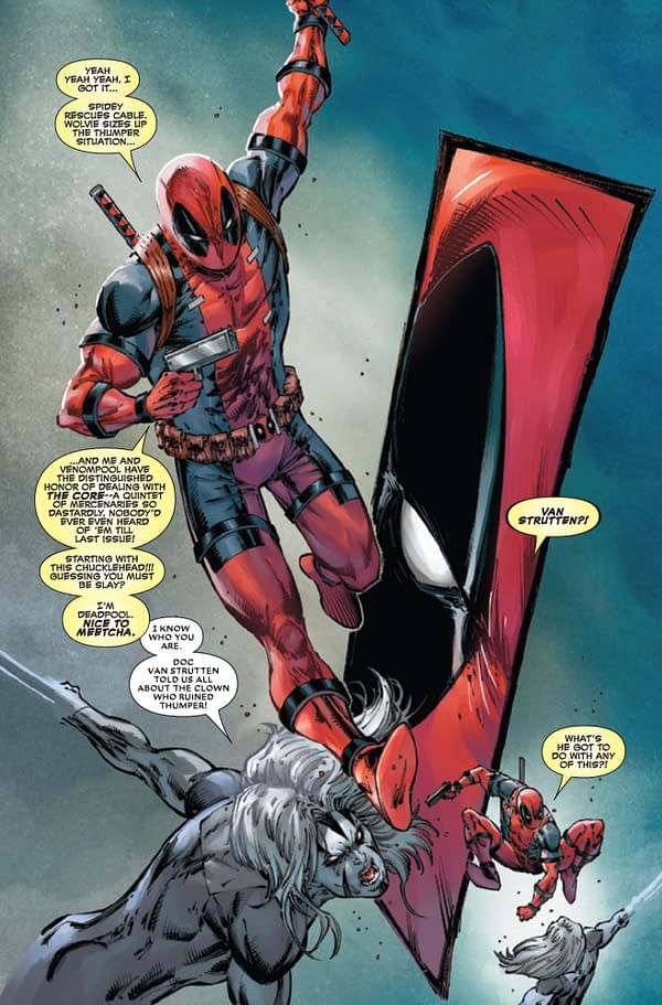 Interior preview page from DEADPOOL: BADDER BLOOD #5 ROB LIEFELD COVER