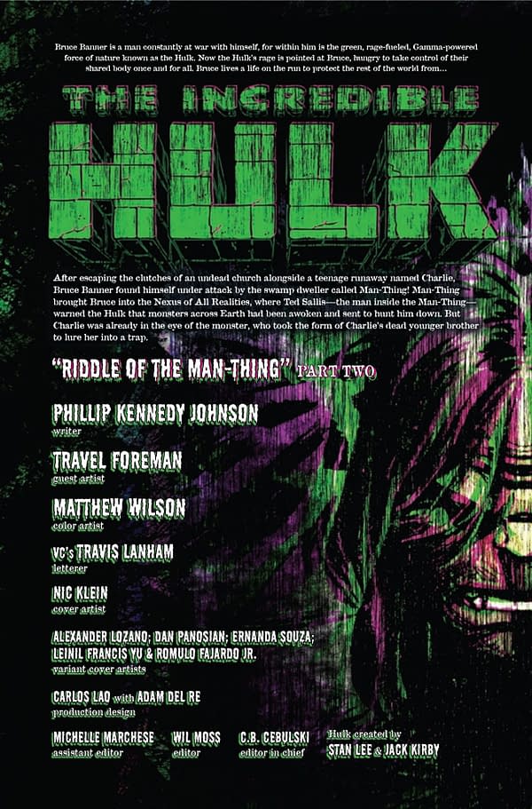 Interior preview page from INCREDIBLE HULK #5 NIC KLEIN COVER