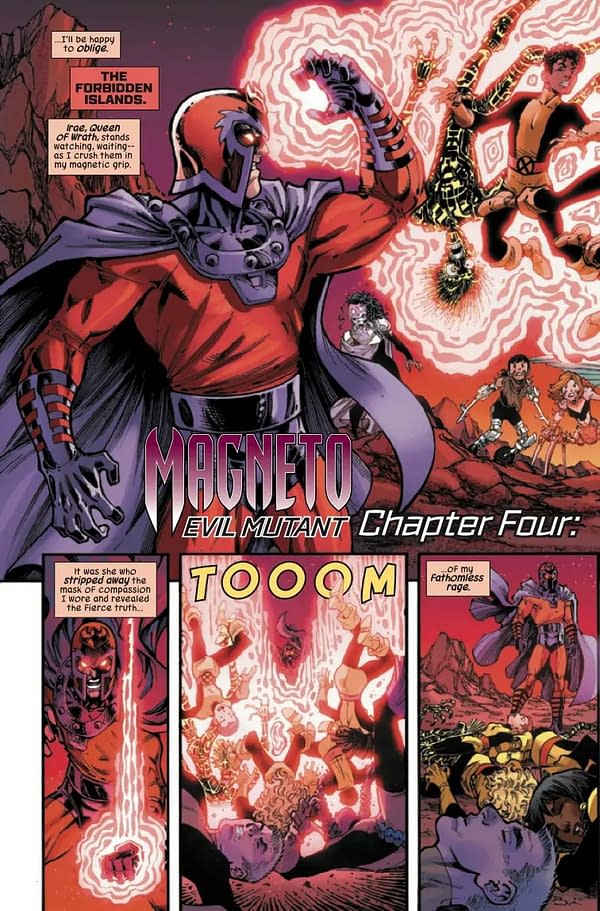 Interior preview page from MAGNETO #4 TODD NAUCK COVER