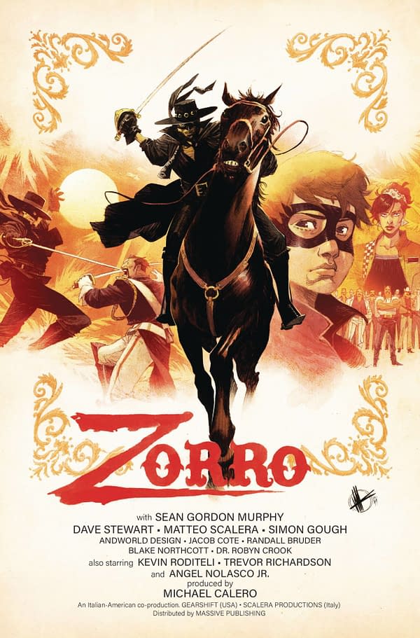 Cover image for ZORRO MAN OF THE DEAD #1 (OF 4) CVR C SCALERA MOVIE POSTER H