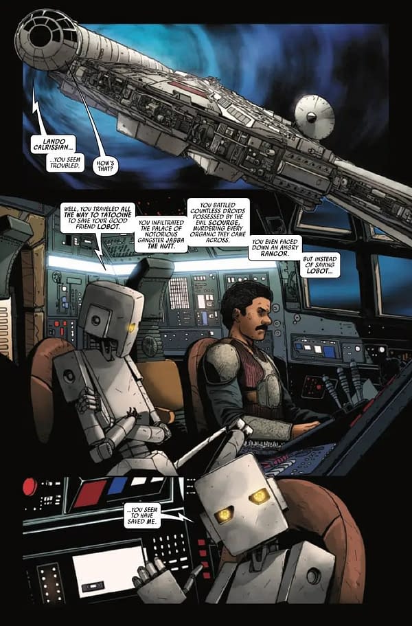 Interior preview page from STAR WARS #40 STEPHEN SEGOVIA COVER