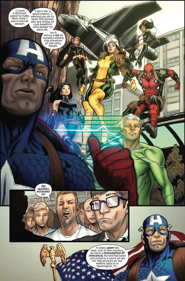 Interior preview page from UNCANNY AVENGERS #3 JAVIER GARRON COVER