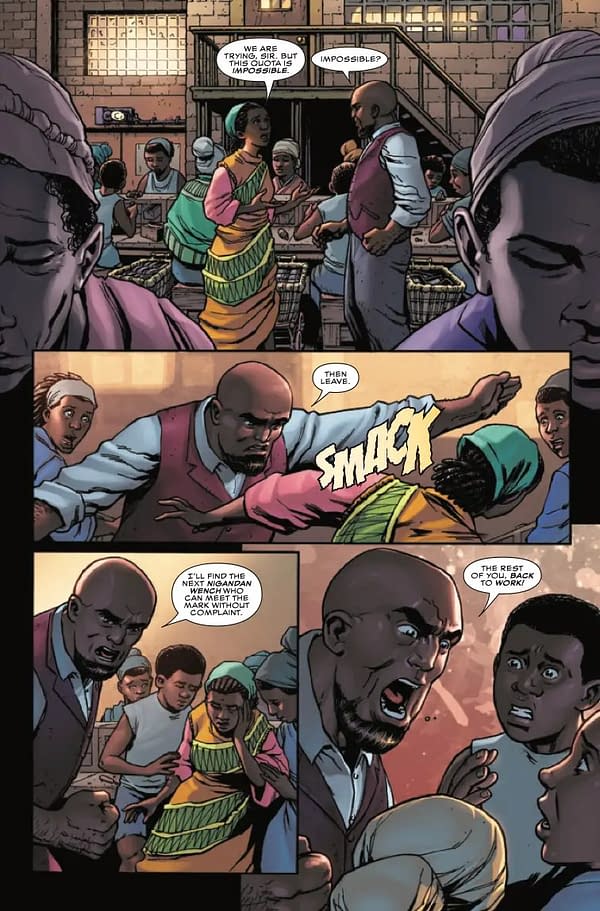 Interior preview page from BLACK PANTHER #6 TAURIN CLARKE COVER