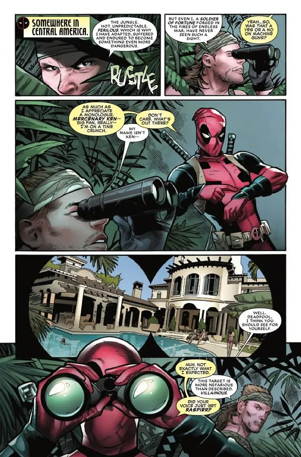 Interior preview page from DEADPOOL: SEVEN SLAUGHTERS #1 GREG CAPULLO COVER