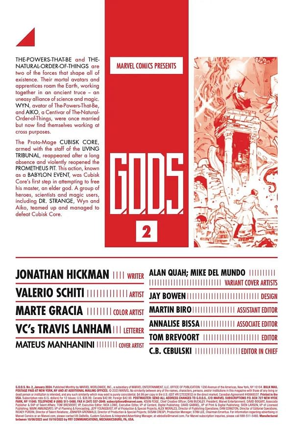 Interior preview page from GODS #2 MATEUS MANHANINI COVER