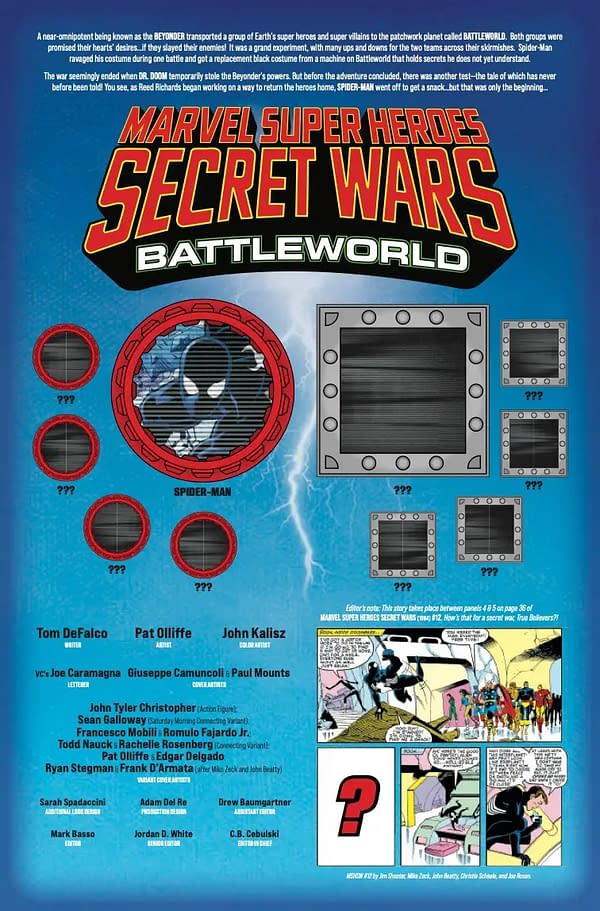 Interior preview page from MARVEL SUPER HEROES SECRET WARS: BATTLEWORLD #1 GIUSEPPE CAMUNCOLI COVER