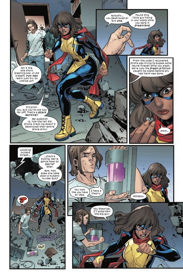 Interior preview page from MS MARVEL: THE NEW MUTANT #4 SARA PICHELLI COVER