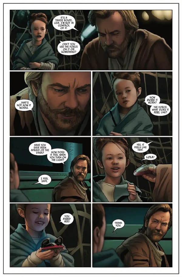 Interior preview page from STAR WARS: OBI-WAN KENOBI #3 PHIL NOTO COVER