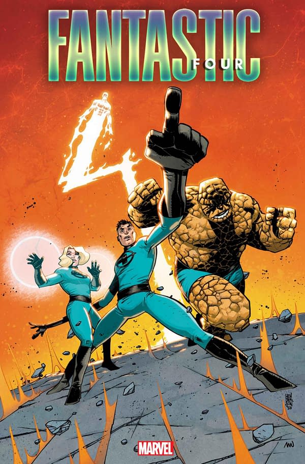Cover image for FANTASTIC FOUR 14 MIKE HENDERSON VARIANT