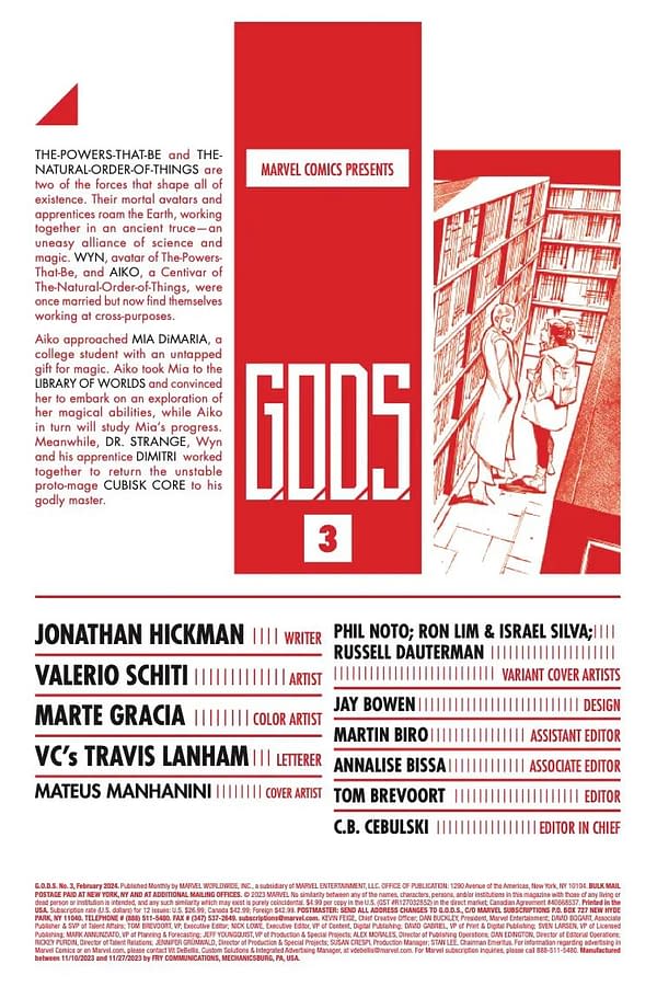 Interior preview page from GODS #3 MATEUS MANHANINI COVER