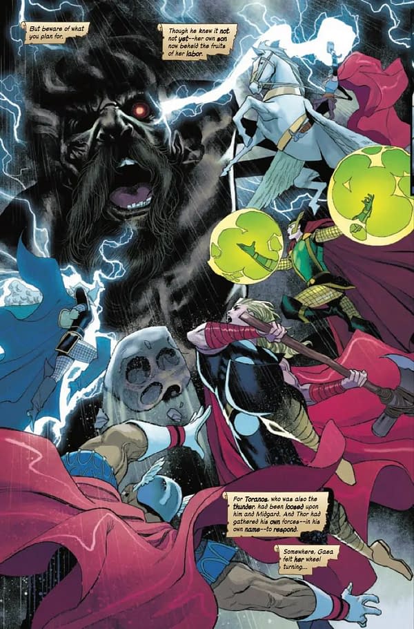 Interior preview page from IMMORTAL THOR #5 ALEX ROSS COVER