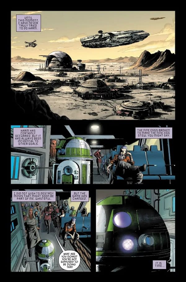 Interior preview page from STAR WARS: DARK DROIDS #5 LEINIL YU COVER