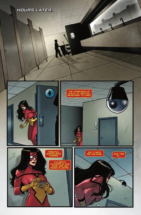 Interior preview page from SPIDER-WOMAN #2 LEINIL YU COVER