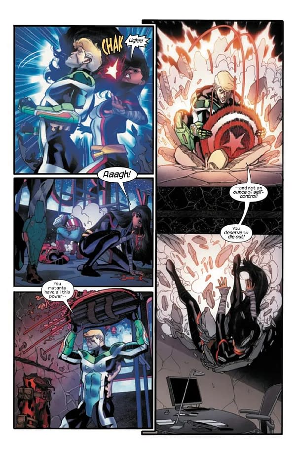 Interior preview page from UNCANNY AVENGERS #5 JAVIER GARRON COVER