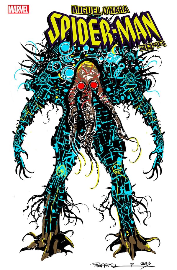 Cover image for MIGUEL O'HARA - SPIDER-MAN: 2099 5 STEFANO RAFFAELE DESIGN VARIANT