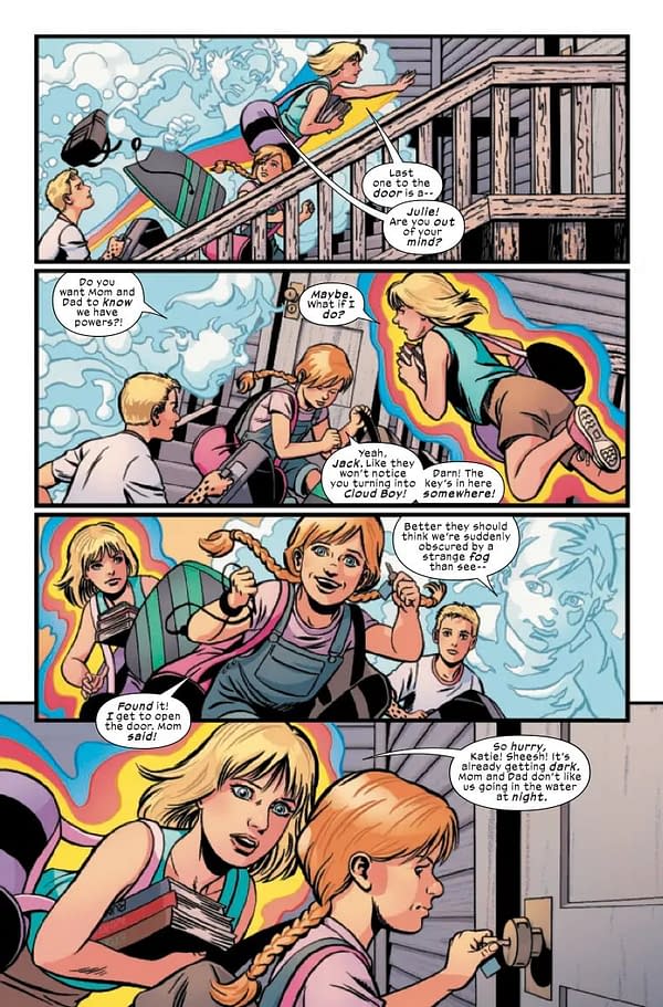 Interior preview page from POWER PACK: INTO THE STORM #1 JUNE BRIGMAN COVER