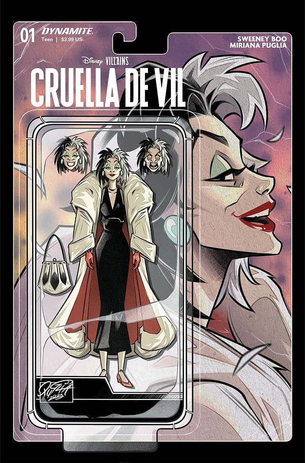 Cover image for DISNEY VILLAINS CRUELLA DE VIL #1 CVR D ACTION FIGURE