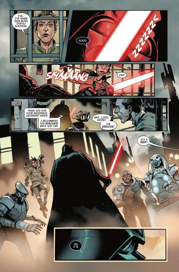 Interior preview page from STAR WARS: DARTH VADER #42 LEINIL YU COVER
