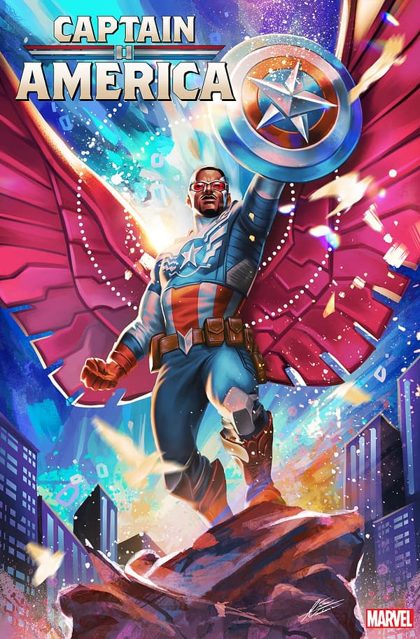 Cover image for CAPTAIN AMERICA 6 MATEUS MANHANINI BLACK HISTORY MONTH VARIANT