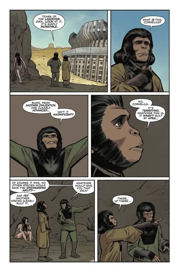 Interior preview page from BEWARE THE PLANET OF THE APES #2 TAURIN CLARKE COVER