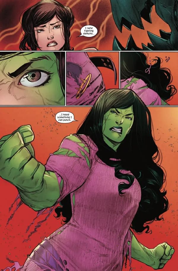 Interior preview page from SENSATIONAL SHE-HULK #5 JEN BARTEL COVER