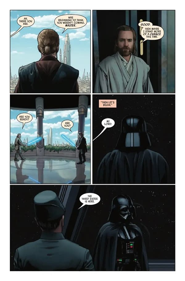 Interior preview page from STAR WARS: OBI-WAN KENOBI #5 PHIL NOTO COVER