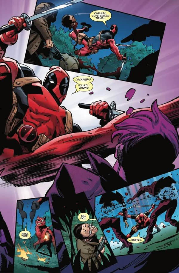 Interior preview page from DEADPOOL #1 TAURIN CLARKE COVER