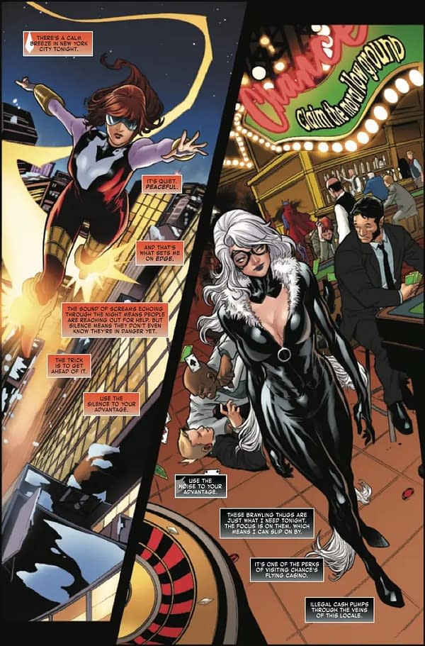 Interior preview page from JACKPOT AND BLACK CAT #1 ADAM HUGHES COVER
