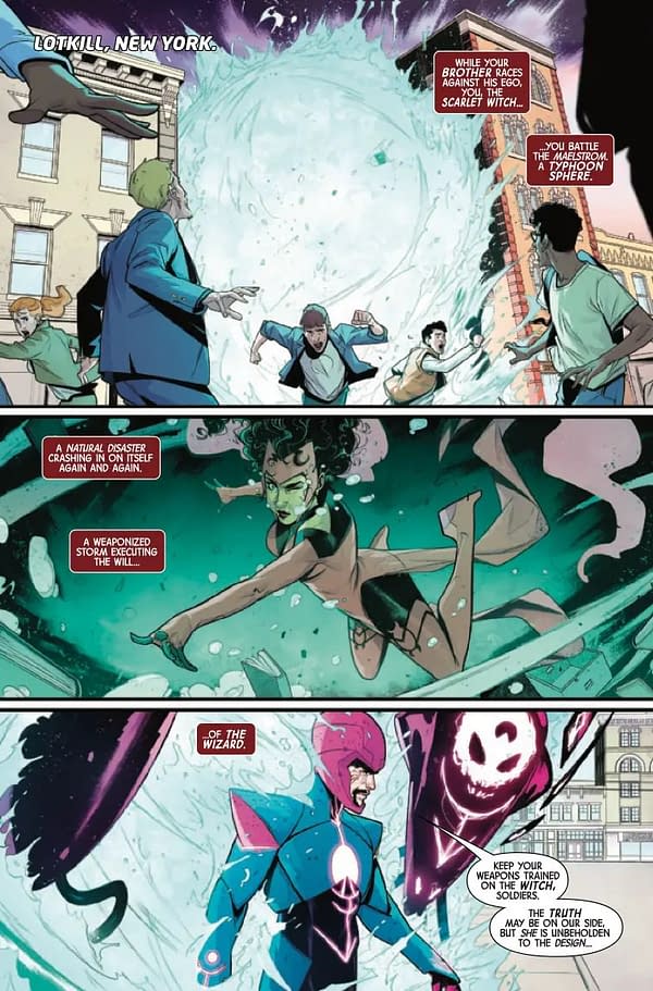 Interior preview page from SCARLET WITCH AND QUICKSILVER #2 RUSSELL DAUTERMAN COVER
