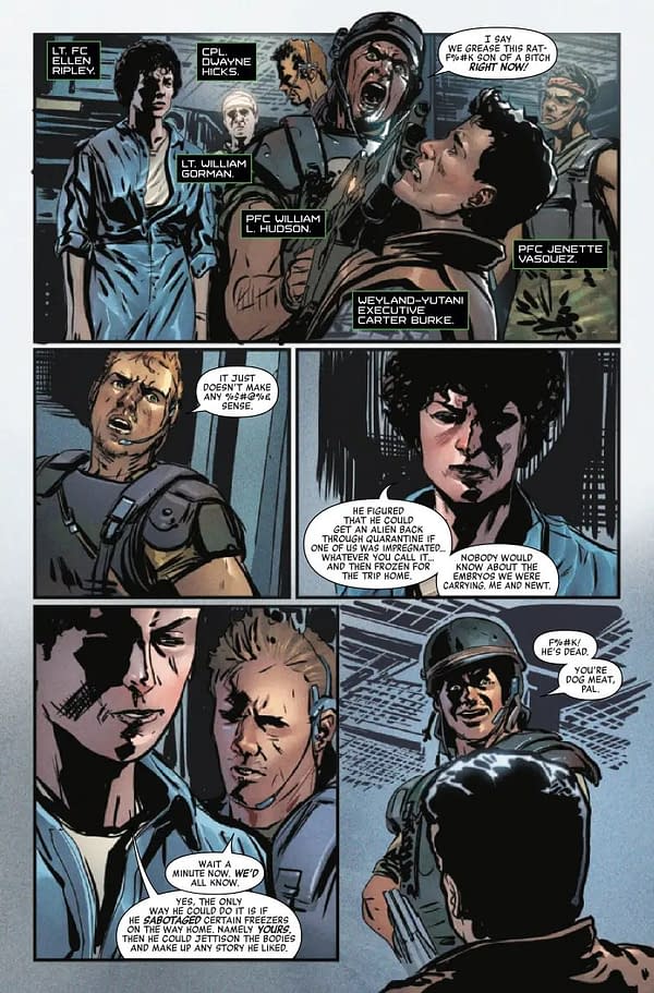 Interior preview page from ALIENS: WHAT IF #1 PHIL NOTO COVER