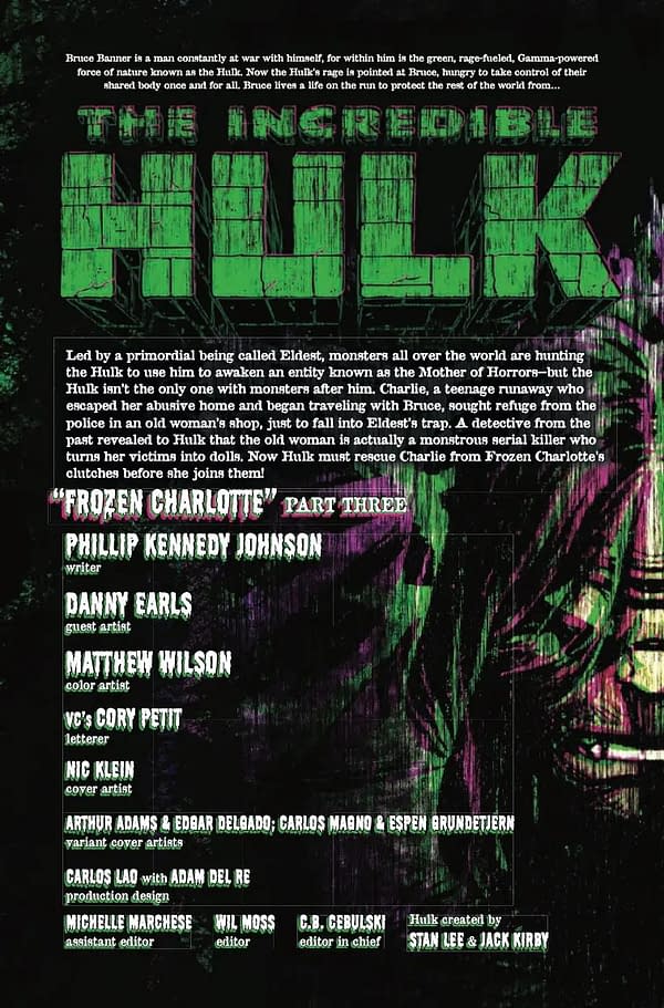 Interior preview page from INCREDIBLE HULK #11 NIC KLEIN COVER