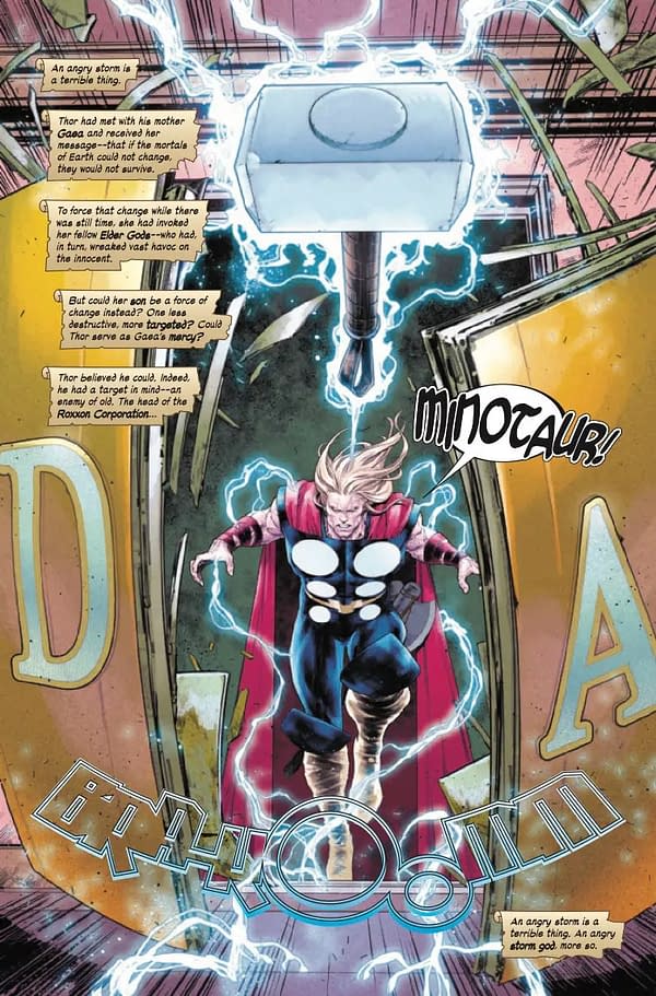 Interior preview page from IMMORTAL THOR #9 ALEX ROSS COVER
