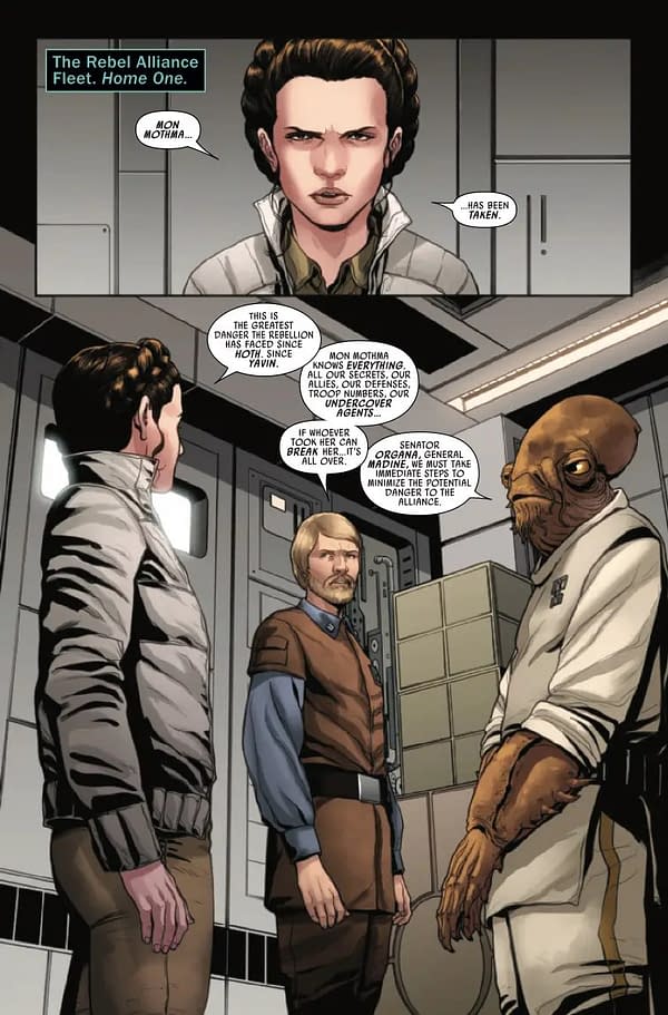 Interior preview page from STAR WARS #45 STEPHEN SEGOVIA COVER