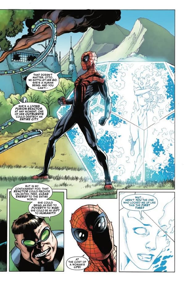 Interior preview page from SUPERIOR SPIDER-MAN #6 MARK BAGLEY COVER
