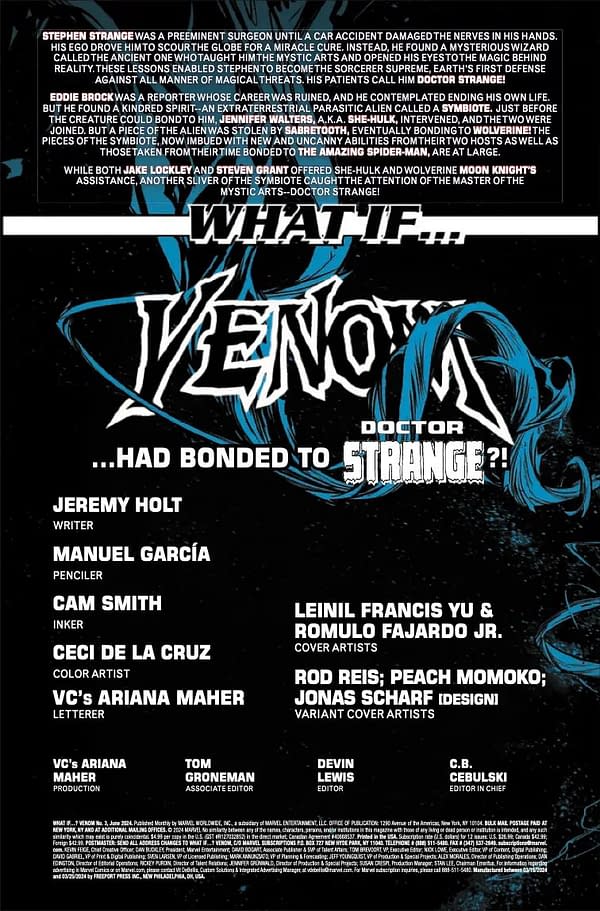 Interior preview page from WHAT IF: VENOM #3 LEINIL YU COVER