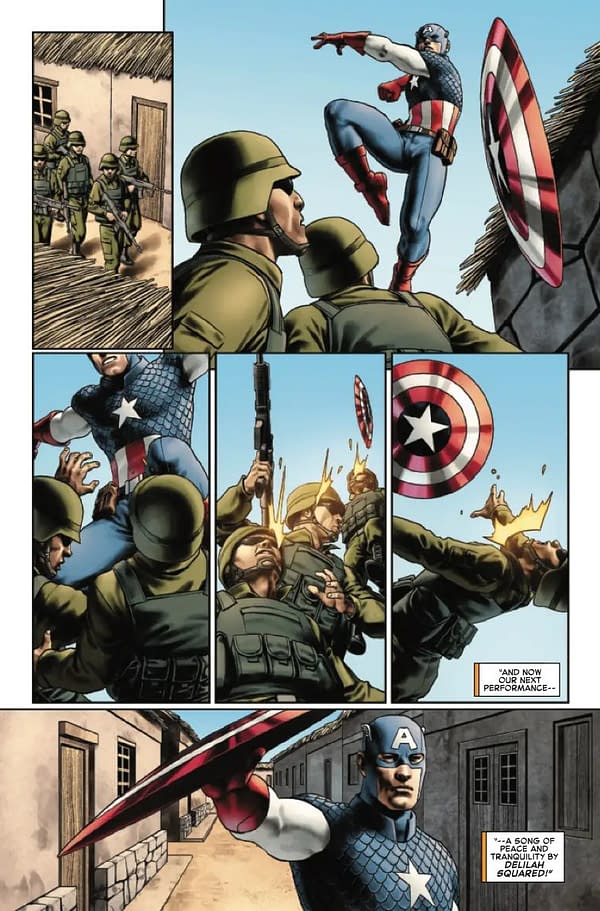 Interior preview page from CAPTAIN AMERICA #9 JESUS SAIZ COVER