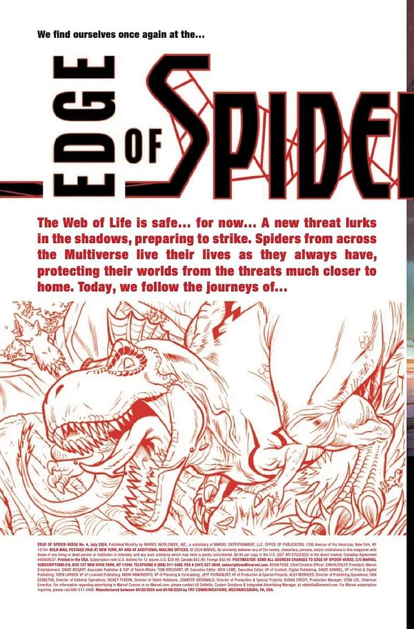 Interior preview page from EDGE OF SPIDER-VERSE #4 CHAD HARDIN COVER