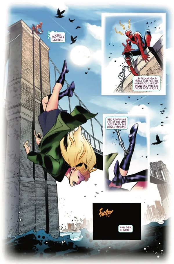 Interior preview page from SPIDER-GWEN: THE GHOST SPIDER #1 MARK BROOKS COVER